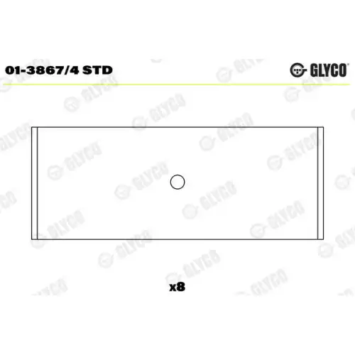 GLYCO Kol Yatak 8-Std 01-3867/4 STD