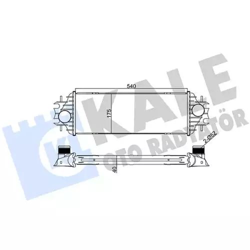 KALE Turbo Radyatörü Intercooler Aluminyum Plastik Brazing 345045