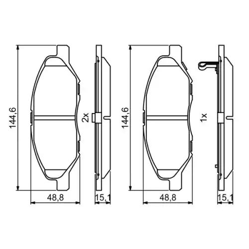 BOSCH Ön Fren Balatası Tk 0986494867