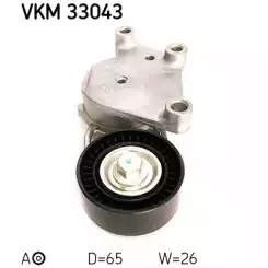 SKF V Kayış Gergi Rulmanı Kütüklü VKM33043