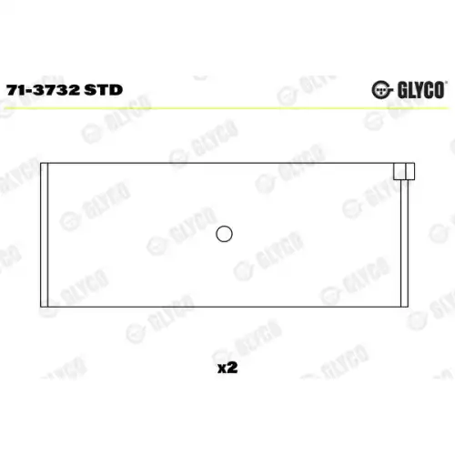 GLYCO Kol Yatak 2 Std 71-3732STD