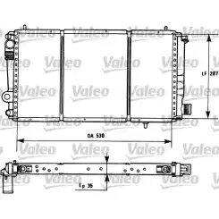 VALEO Motor Su Radyatörü Manuel Klimasız 731173