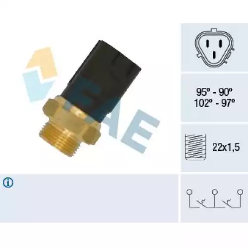 FAE Su Sıcaklık Hararet Fan Müşürü Sensörü FAE 38185