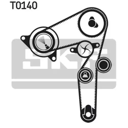 SKF Eksantrik Kayış Triger Seti +Su Pompası VKMC02179