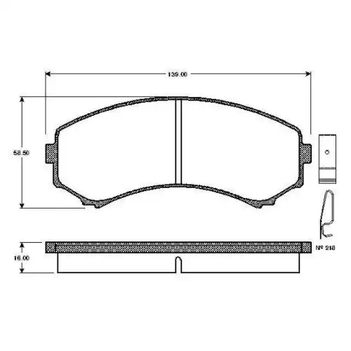 BOSCH Ön Fren Balatası Tk 0986TB2218