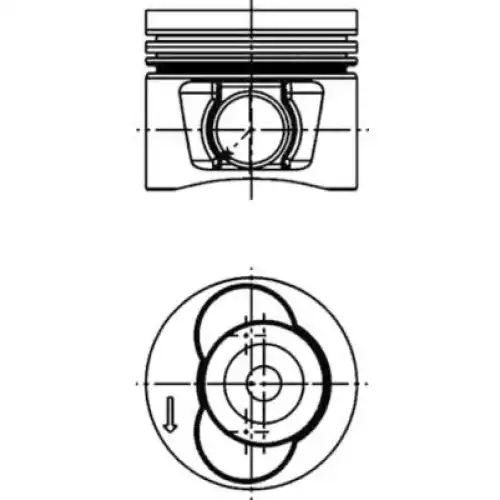 KOLBENSCHMIDT Motor Piston 81.00mm 40715600