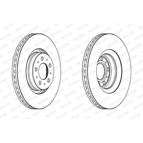 FERODO Ön Fren Diski Havalı 316Mm DDF1426C