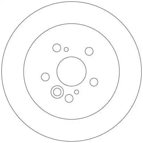 TRW Arka Fren Diski Düz DF4441