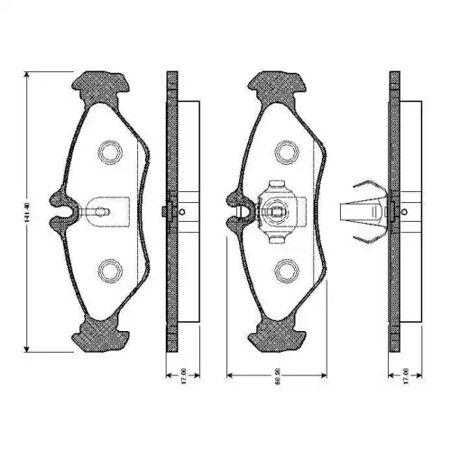 BOSCH Arka Fren Balatası Tk 0986TB2031