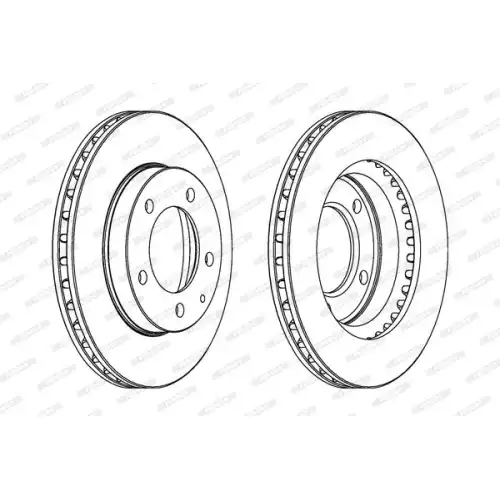 FERODO Ön Fren Diski Havalı (258 5) DDF496