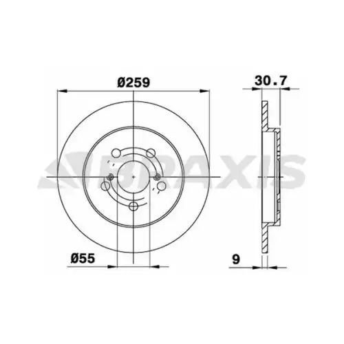 BRAXIS Arka Fren Diski AE0403