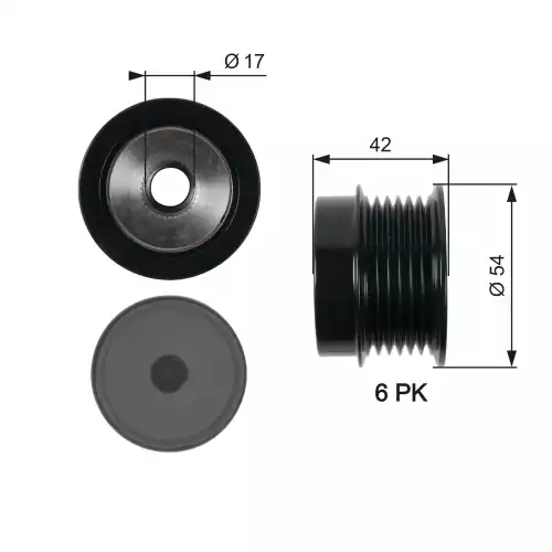 GATES Alternatör Kasnağı OAP7035