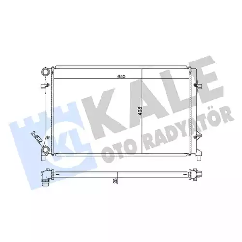 KALE Motor Su Radyatörü 353300