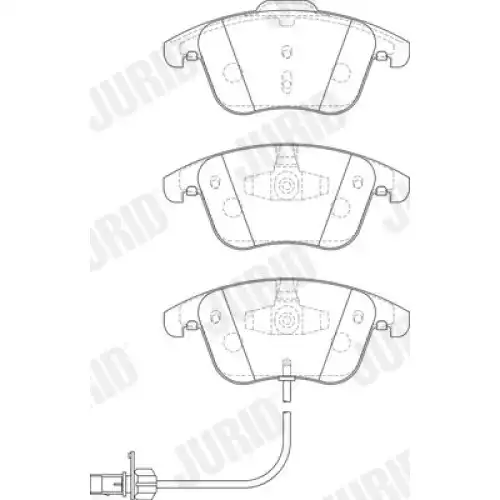 JURID Ön Fren Balatası 573258J