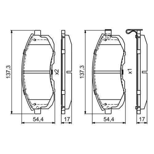 BOSCH Ön Fren Balatası Tk 0986495379