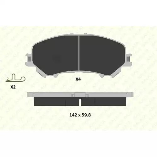 KALE Ön Fren Balatası Tk 2206517914KD11