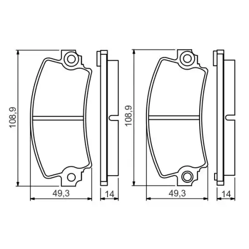 BOSCH Ön Fren Balatası Tk 0986495270