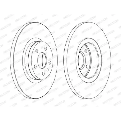 FERODO Ön Fren Diski Düz 281Mm DDF1057C