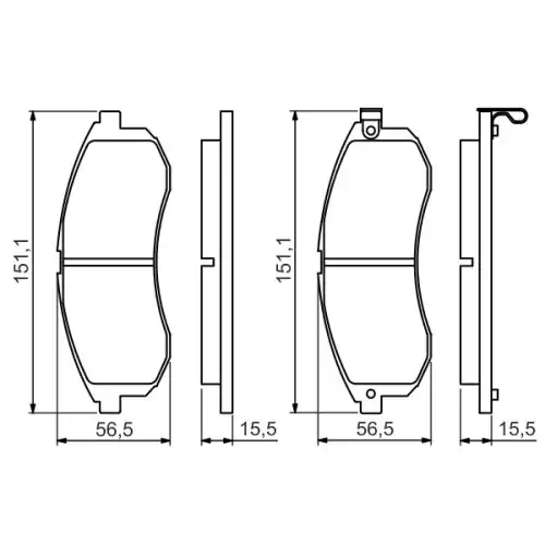 BOSCH Ön Fren Balatası Tk 0986494362