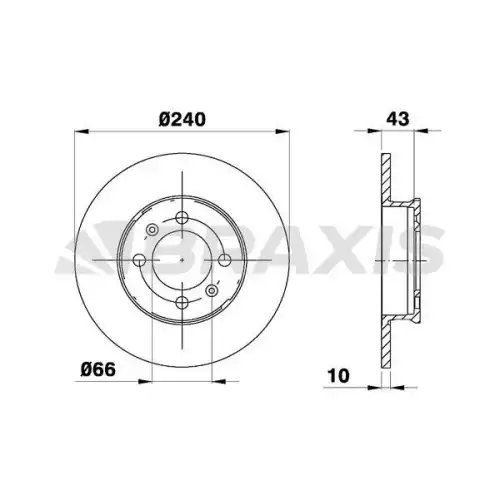 BRAXIS Arka Fren Diski AE0486