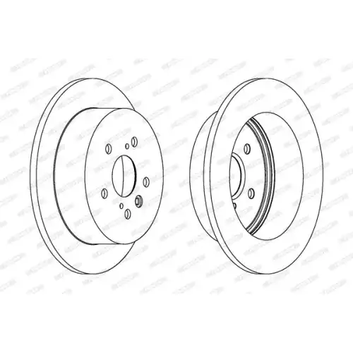 FERODO Arka Fren Diski Düz (291 5) DDF1380