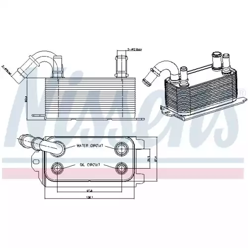 NISSENS Motor Yağ Radyatörü 90661