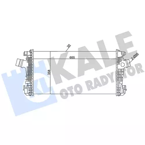 KALE Turbo Radyatörü İntercooler 344900