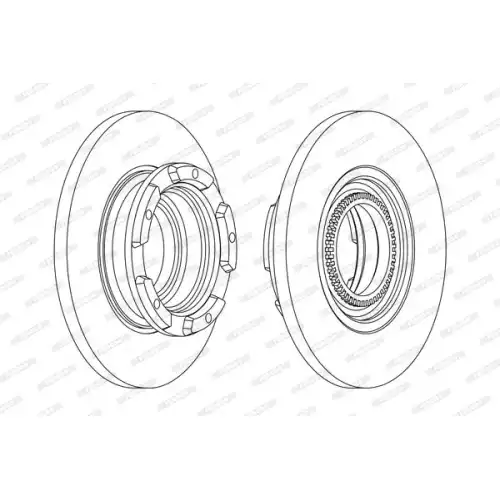 FERODO Arka Fren Diski Dolu 288Mm DDF2472