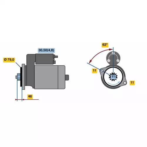 BOSCH Marş Motoru 0001121435