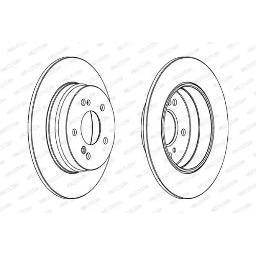 FERODO Arka Fren Diski Düz 278Mm DDF819