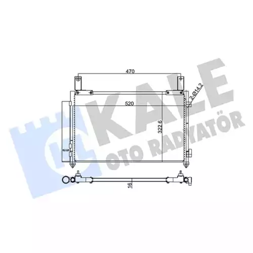 KALE Klima Radyatörü Kondanser 345165