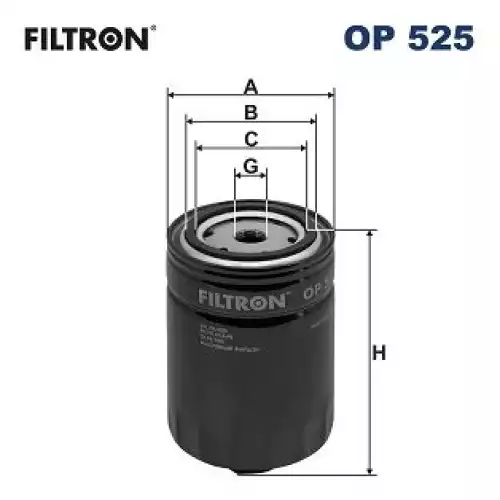 FILTRON Yağ Filtre OP525