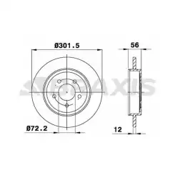 BRAXIS Arka Fren Diski AE0677