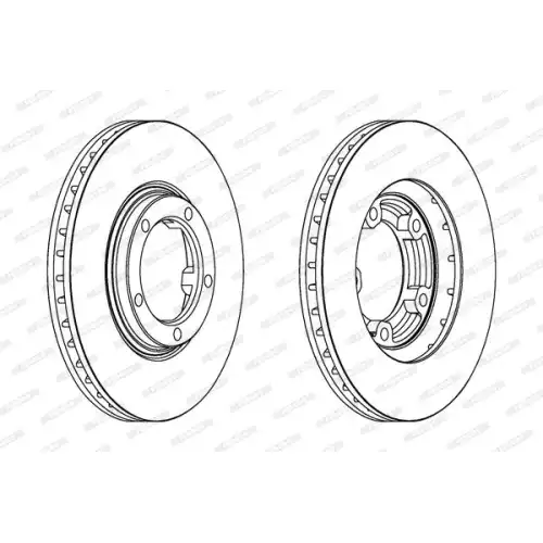 FERODO Ön Fren Diski Havalı (254 5) DDF1404