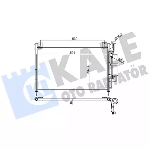 KALE Klima Radyatörü Kondanser 392300