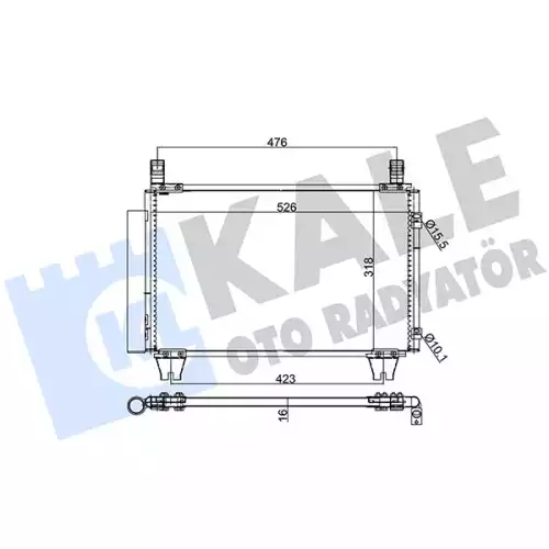 KALE Klima Radyatörü Kondanser 390100