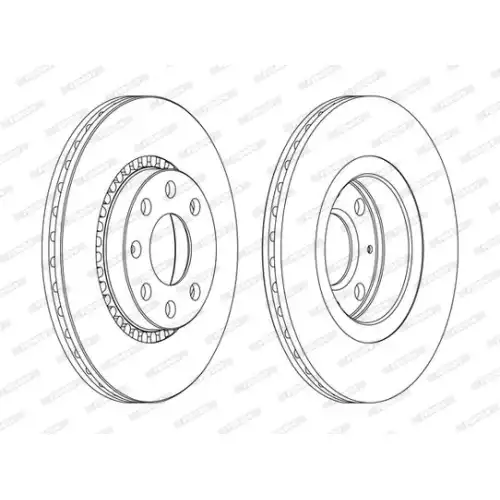 FERODO Ön Fren Diski Havalı 256mm DDF328C