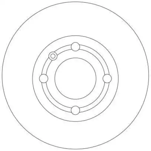 TRW Arka Fren Diski Düz DF4062