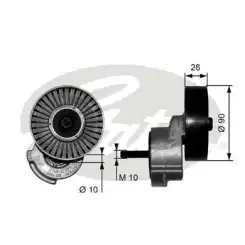 GATES Triger Kayış Gergi Rulmanı T38122