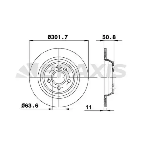 BRAXIS Arka Fren Diski AE0102