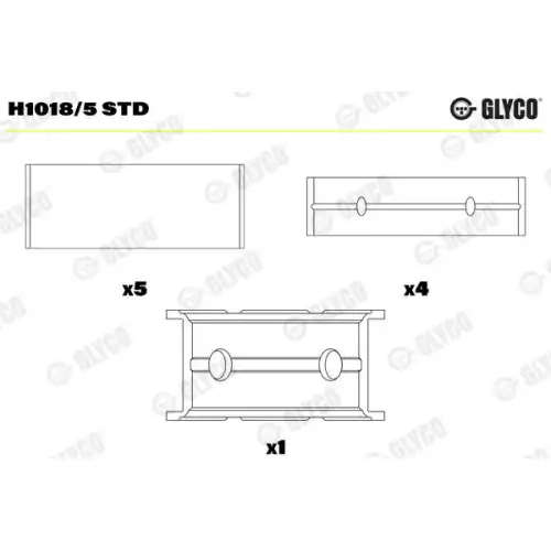 GLYCO Ana Yatak Std H1018/5 STD