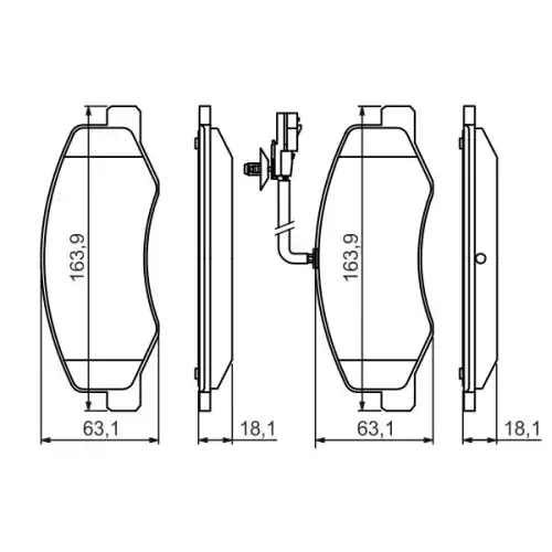 BOSCH Arka Fren Balatası Tk Çift Teker 0986494499