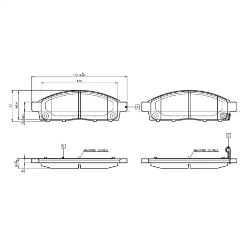 BOSCH Ön Fren Balatası Tk 0986TB3115