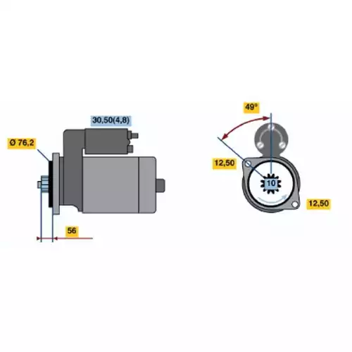 BOSCH Marş Motoru 12V 0001120408