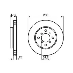 BOSCH Fren Diski Havalı Ön 260 4Mm 0986478415