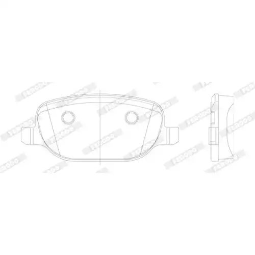 FERODO Arka Fren Balatası Tk FDB1796