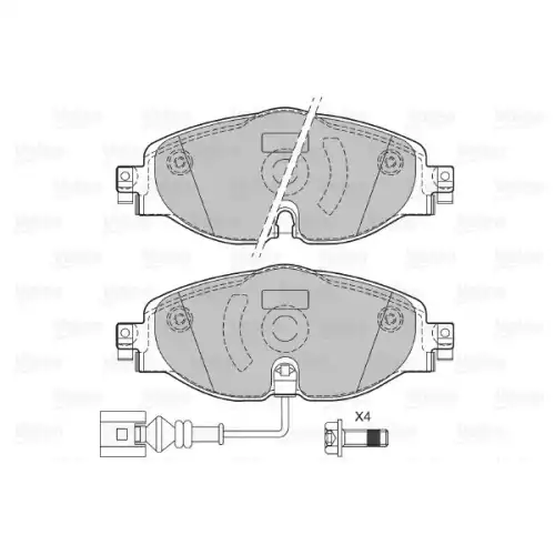 VALEO Ön Fren Balatası Tk 601328