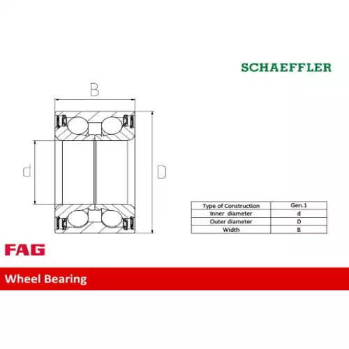 FAG Aks Rulmanı Ön Abs Kit 713678100