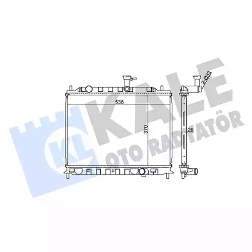 KALE Motor Su Radyatörü 374300