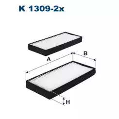 FILTRON Polen Filtre K1309-2x